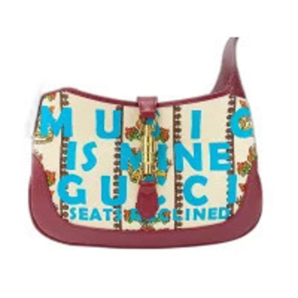 Gucci Jackie Shoulder Bag Canvas Red
